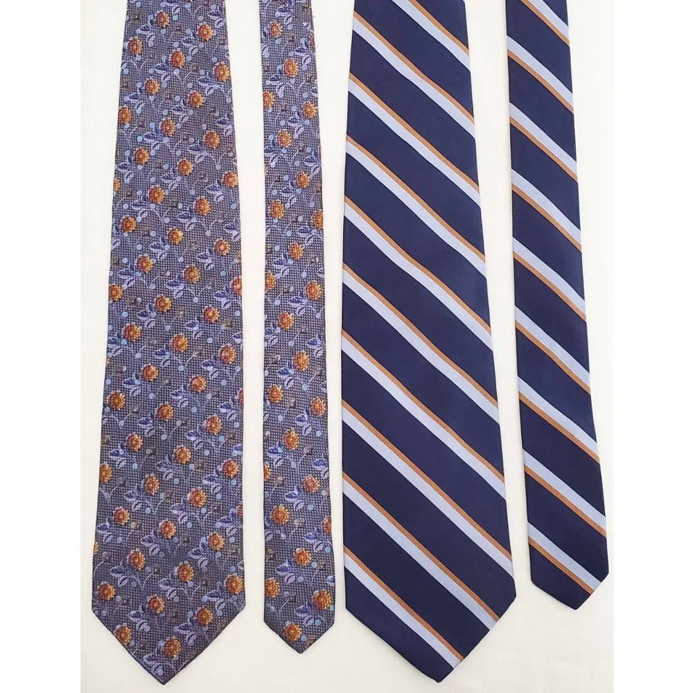 Lot Bundle of 10 Men's Designer Ties Zegna Sulka Isaia Ted Baker Brooks Brothers